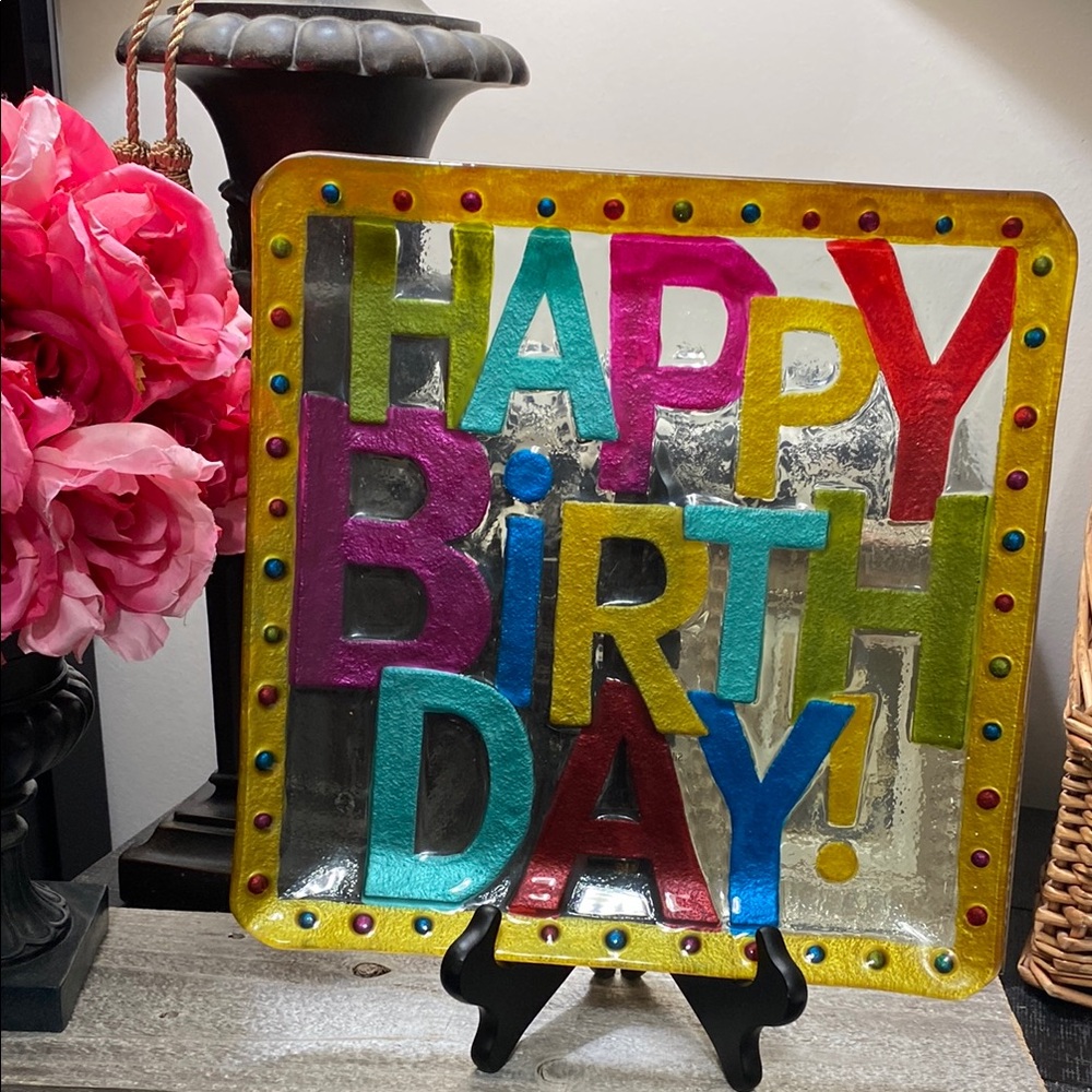 2009 “HAPPY BIRTHDAY" Silvestri Plate - Multicolor!